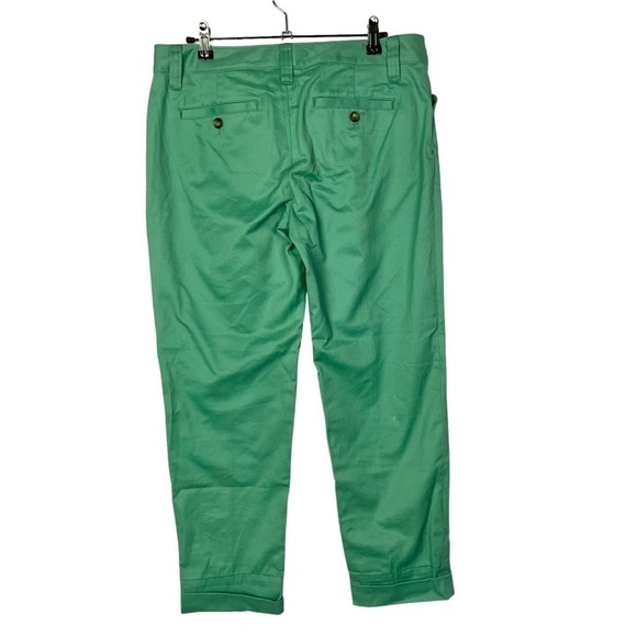 Fossil Green Chino Straight Leg Cropped Pants 6 - Picture 2 of 3